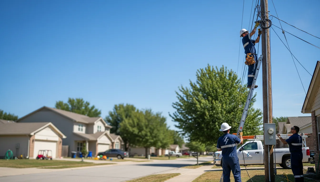 Residential electrician providing installation services in Bandana, KY